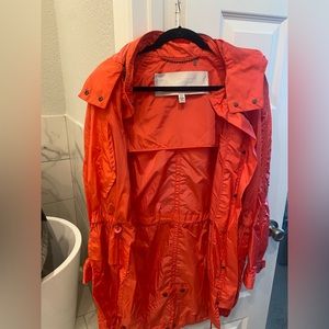 Coach. Hot pink Rain Coat. Large! Worn twice.